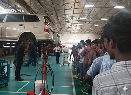 Hands on Training at Anamalai Toyota, Coimbatore